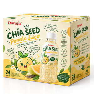 น้ำส้มโอผสมเมล็ดเจียแท้ ดื่มง่าย บรรจุขวด 320 มล. อุดมด้วยไฟเบอร์ - Product Image 4