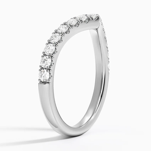Bague Chevron en Moissanite et Diamant, Plaqué Or Argent 925, Minimaliste, pour Fiançailles et Anniversaire, Alliance de Mariage pour Femme - Product Image 4