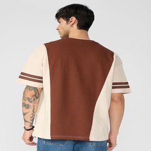 Camiseta Unisex de Punto con Hombros Caídos, de Seda/Algodón, Antibolitas, Secado Rápido, Alta Calidad, al por Mayor para Hombre - Product Image 5