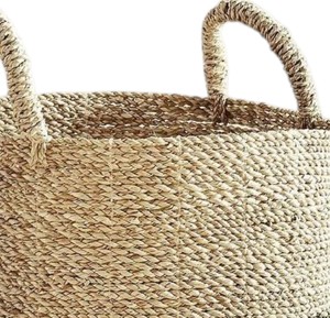 Cesto de Ropa Tejido de Gran Capacidad con Base Negra, Contenedor de Almacenamiento de Mimbre Hecho a Mano para Ropa y Mantas - Product Image 3