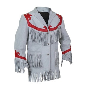 Premium Western Fringe <b>Suede</b> Leather <b>Jacket</b> Stylish Western Cowboy Fashion Outerwear Professional Supplier - Product Image 6
