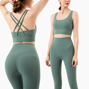Vêtements de fitness pour femmes, hauts de yoga sans couture, couleurs unies, manches longues, crop tops de sport, ensembles de yoga respirants et à séchage rapide - Product Image 3