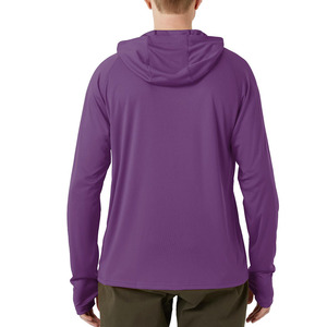 Camisetas de Pesca de Alto Rendimiento, Tela de Poliéster y Spandex, Estilo Urbano, Color Sólido, Sudadera con Capucha para Hombre - Product Image 6