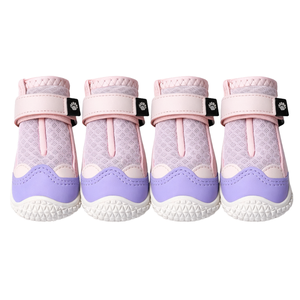 Zapatos para Perro Color Rosa Púrpura, Protección Contra el Calor del Pavimento, Botas para Patas con Ajuste Suave y Base Antideslizante para Uso en Exteriores en Verano - Product Image 1