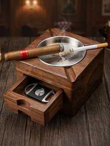 Custom Logo Wooden Ashtray for Promotional Gifts - Product Image 4