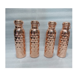 Ayurvedic Pure <b>Copper</b> Water <b>Bottle</b> Handmade Reusable <b>Copper</b> <b>Drinking</b> <b>Bottle</b> Leakproof <b>Bottle</b> For Home Office Travel Gym - Product Image 1