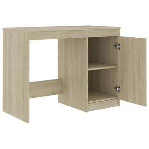 Scrivania per Computer in rovere di Sonoma 39.4 "x 19.7" x 29.9 "Design elegante in legno ingegnerizzato per uso domestico - Product Image 4