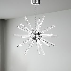 Lampadario a LED moderno a 24 luci con pendente geometrico di metà secolo Sputnik Design per sala da pranzo o cucina - Product Image 6