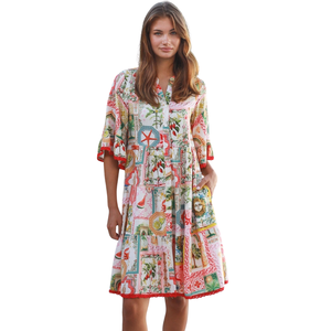 Vestido Mini Estampado para Mujer, Elegante, para Uso Diario - Product Image 1