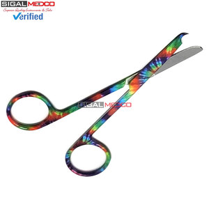 Tijeras de Sutura Manuales de 4.5 Pulgadas con Punta en Forma de Gancho, Instrumento Quirúrgico Reutilizable de Acero Inoxidable para Retirar Suturas, con Certificación CE - Product Image 4