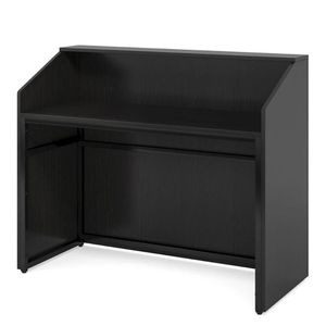 Scrivania di Ricezione Moderna e Lussuosa con Piedi Regolabili e Pannello Pieghevole, Arredo per Ufficio, Palestra, Hotel, Centro Commerciale, Scuola e Casse - Product Image 6