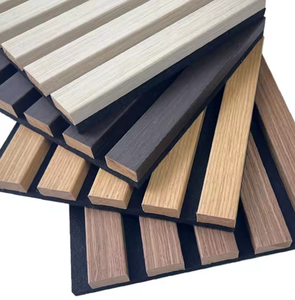 Panneaux acoustiques autocollants écologiques en bois massif, fibre de polyester haute densité, MDF, insonorisants, modernes, pour salle de conférence - Product Image 1