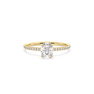 REYES Factory Price Custom HPHT CVD Lab Grown Diamond Ring IGI Certified 14K Solid Gold Engagement Solitaire Rings For Women - Product Image 2