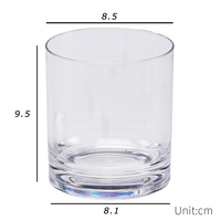 [Holar] Taiwan a fabriqué une tasse à boire de whisky clair en plastique simple pour les fournitures de restaurant d'hôtel de barre de fête