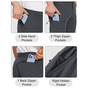 Pantalones Cortos de Senderismo para Hombre, Personalizados, de Alta Calidad, Desmontables, Casuales, Ligeros, Impermeables, Transpirables, Resistentes al Viento, para Verano, Cintura Media - Product Image 3