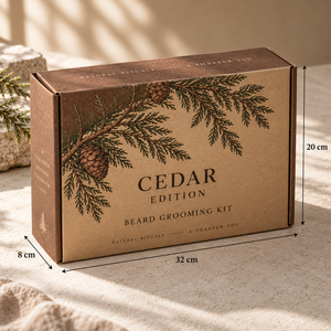 Caja de Embalaje de Cartón Corrugado Impresa Personalizada para Kit de Cuidado de Barba CEDAR - Product Image 5