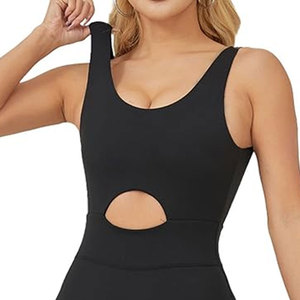Lightweight High Quality Breathable Sleeveless Slim Fit Top Trendy Reasonable Price Fitness Wear Custom Logo Print <b>Jumpsuit</b> - Product Image 4