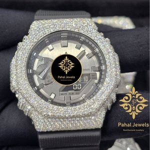 นาฬิกา Pahal Jewels Luxury Moissanite ตัวเรือนสแตนเลสสตีล ระบบควอตซ์ Miyota หน้าปัด 42 มม. กระจกแซฟไฟร์ หนา 10 มม. ตัวเลขโรมัน - Product Image 2