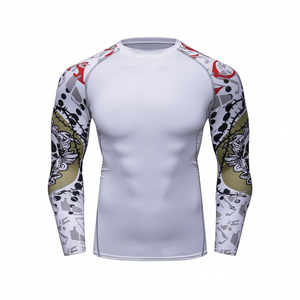 Camiseta Deportiva de Manga Larga para Hombre, Personalizable, Compresión, Rendimiento, Ropa Deportiva, Material Transpirable y Elástico, para Gimnasio y Entrenamiento - Product Image 1