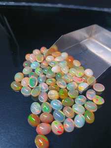 Natural Ethiopian Fire <b>Opal</b> Cabochon Gemstone Wholesale Loose <b>Opal</b> For Jewelry Making 1 Carat Avg - Product Image 6