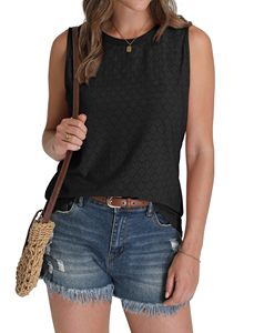 Débardeurs tendance pour femmes, coupe ample à œillets, blouses d'été sans manches, personnalisation OEM en gros - Product Image 3