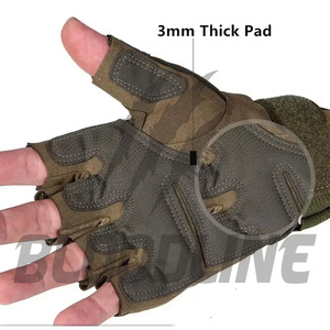 Half Finger Tactical <b>Gloves</b> Wrist Length Breathable PU Sporty Style for Outdoor Sports Use Spring Summer - Product Image 5