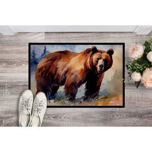 Grizzly Bear Doormat Non-Slip Washable Low Pile Indoor/<b>Outdoor</b> Entryway <b>Rug</b> 24H X 36W Front Door Mat - Product Image 2