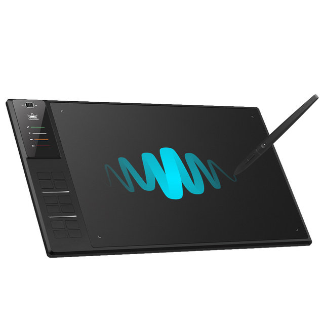 HUION Giano WH1409 V2 Wireless Graphic Pen Tablet with Tilt Function Battery-free Stylus