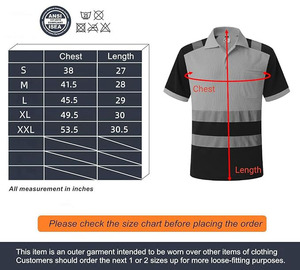 Chemises polo de sécurité réfléchissantes d'été, vêtements de travail de nuit, travaux routiers, chemises polo de sécurité haute visibilité noires - Product Image 6