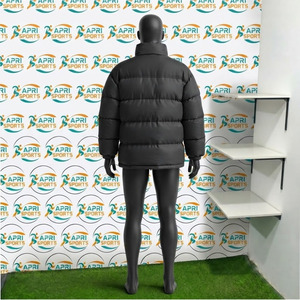 Chaqueta acolchada de manga larga para hombre, hecha de tela de poliéster y nailon, diseño de paneles múltiples, chaqueta acolchada de manga larga para hombre - Product Image 3
