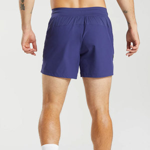 Men's Purple Quick Dry Running <b>Shorts</b> <b>With</b> <b>Zip</b> <b>Pockets</b> Mid Waist Sporty Fit <b>Short</b> Length Elastic Waist Woven Polyester - Product Image 3