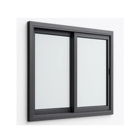 Moderne Preisgünstige Aluminium-Schiebefenster Maßgefertigte Glasfenster für Horizontale Häuser Winddicht für Nordamerika