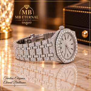 Reloj de Cuarzo Analógico Unisex MB ETERNAL JEWELS con Diamantes, Esfera Cuadrada, Acero Inoxidable de 41 mm, Movimiento Citizen, Cierre Desplegable, Elegante - Product Image 3