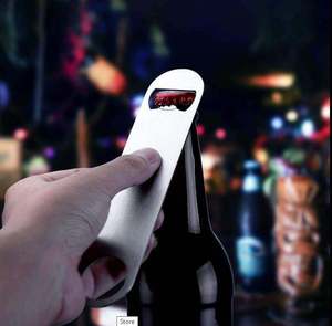 Abridor de Botellas Metálico de Diseño, Multifuncional, con Sacacorchos de Ala, Hecho en India - Product Image 2