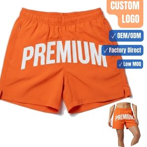 Shorts de sport en nylon à marque privée, logo personnalisé, fabricant de shorts de course et d'entraînement - Product Image 1