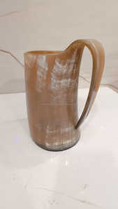 แก้วมักลายวัวฮอร์นขัดมันของแท้จากงานหัตถกรรมของ saniya แก้วมักใช้ดื่มแบบไวกิ้งแก้วมักสไตล์สัตว์ต่างๆราคาไม่แพง - Product Image 2