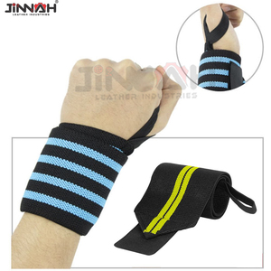 Correas de Muñeca para Levantamiento de Pesas de Algodón con Logotipo Personalizado, Transpirables, de Alta Calidad, para Entrenamiento de Fuerza, Precio Económico - Product Image 4