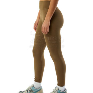 Leggings con efecto fruncido en la parte trasera con logotipo personalizado, servicio OEM, leggings con efecto fruncido en la parte trasera en venta, leggings con efecto fruncido en la parte trasera de color personalizado - Product Image 3