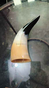 Corne à boire viking en corne de bœuf polie artisanale, 6 pouces, artisanat naturel, style animal, vaisselle, qualité supérieure européenne, mariage - Product Image 3