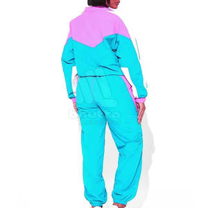 Ensemble coupe-vent décontracté pour femme, taille plus, 2 pièces, polyester/nylon, respirant, écologique, vente en gros, service OEM - Product Image 6