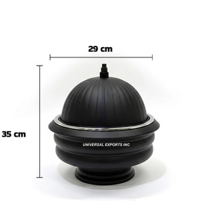 Ensemble de trois chauffe-plats métalliques de qualité supérieure, faits à la main, forme ronde, design moderne, nouveau chauffe-plats en métal - Product Image 4