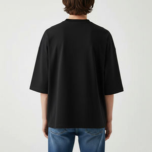Top Trending Men's Oversized <b>Black</b> <b>T</b>-<b>Shirt</b> 100% Cotton Quick Dry Short Sleeve O-Neck Casual Canvas Fit Breathable - Product Image 6