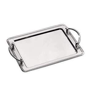 Bandeja de Servicio Rectangular de Metal Rosa de Alta Calidad, Lujosa, para Servir en Hoteles - Product Image 3