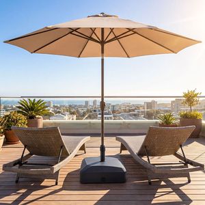 Base per Ombrellone da Patio Riempibile da 80 kg con 4 Ruote e 2 Bloccaggi, Supporto Mobile per Ombrellone - Product Image 3