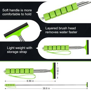 2 Pezzi Tergicristallo Retrattile Universale per Specchietti Auto, Strumento di Pulizia per Specchietti Laterali di Tutti i Veicoli - Product Image 3