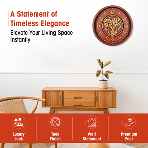 Nuevo reloj de pared giratorio/con dígitos en movimiento, con engranajes reales, para oficina, con números grandes, para decoración de sala de estar. - Product Image 3