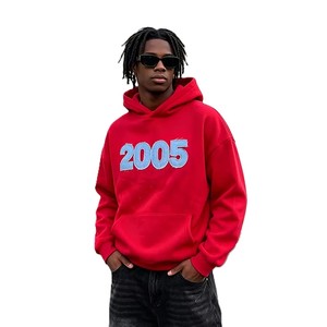 Sweat-shirts pour hommes en coton français 100% de qualité supérieure, avec logo personnalisé, broderie appliquée, effet vieilli, épaules tombantes, coupe ample, vente en gros - Product Image 1