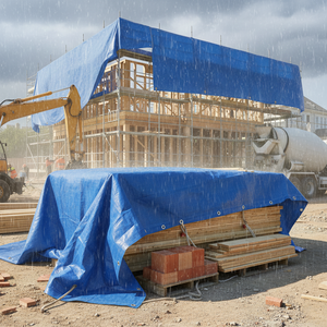 Lona de Grado Comercial para Construcción |   Cubierta de PE/PVC con Protección UV para Todo Clima, para Uso en Aplicaciones Industriales y de Construcción - Product Image 2