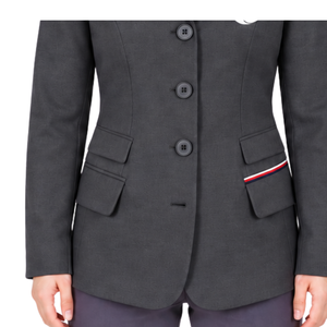 Charcoal Gray Equestrian <b>Jacket</b> for <b>Women</b> Slim Fit Riding Blazer Professional Horse Riding Competition Coat Custom Wholesale - Product Image 5