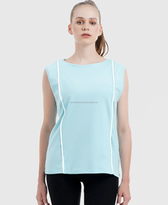 Débardeur court pour femme en tricot de qualité supérieure, col rond, streetwear, respirant, écologique, impression numérique sur le devant, 220g - Product Image 4